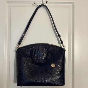 Brahmin Indigo Melbourne Leather Satchel